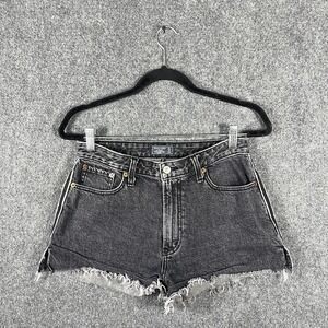 Abercrombie & Fitch Annie High Rise Gray Wash Denim Cut Off Shorts Size 27 / 4